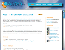 Tablet Screenshot of airdcpp.net